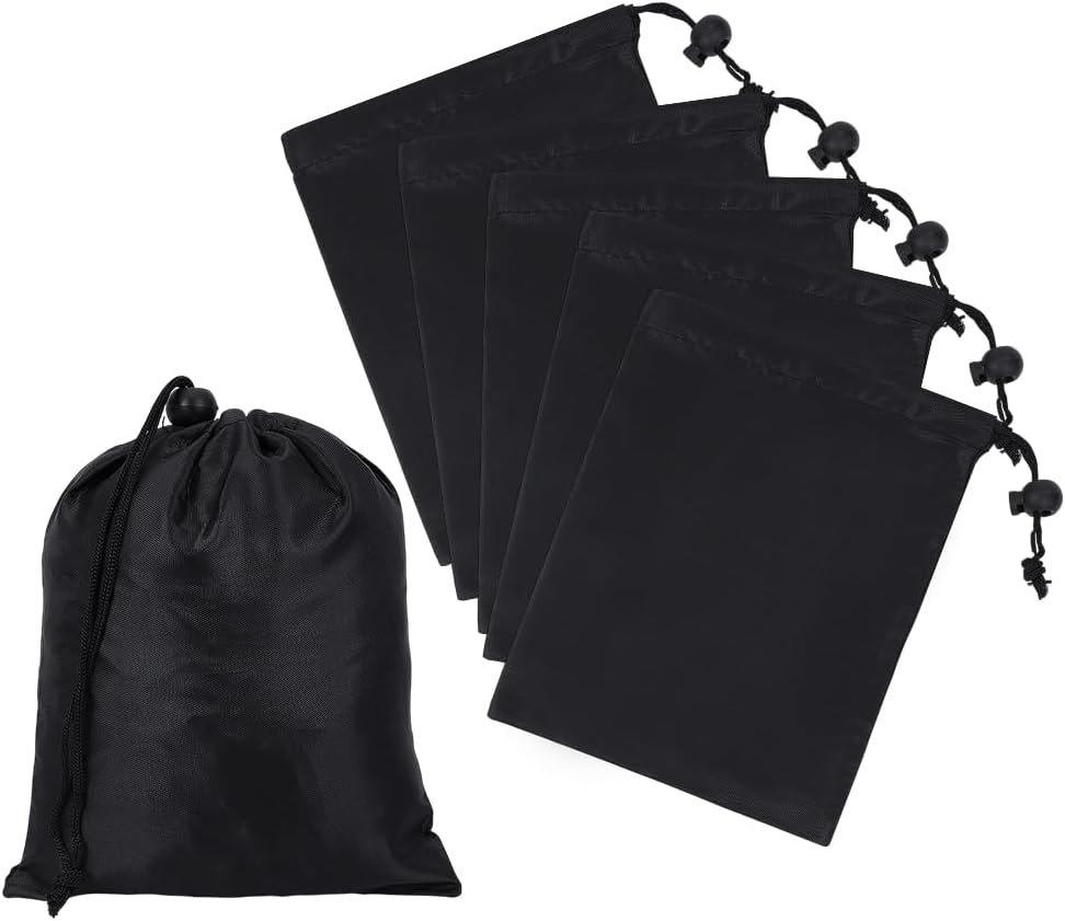Aufbewahrungstasche – aus Nylon, 20.2 × 15.6cm, schwarz